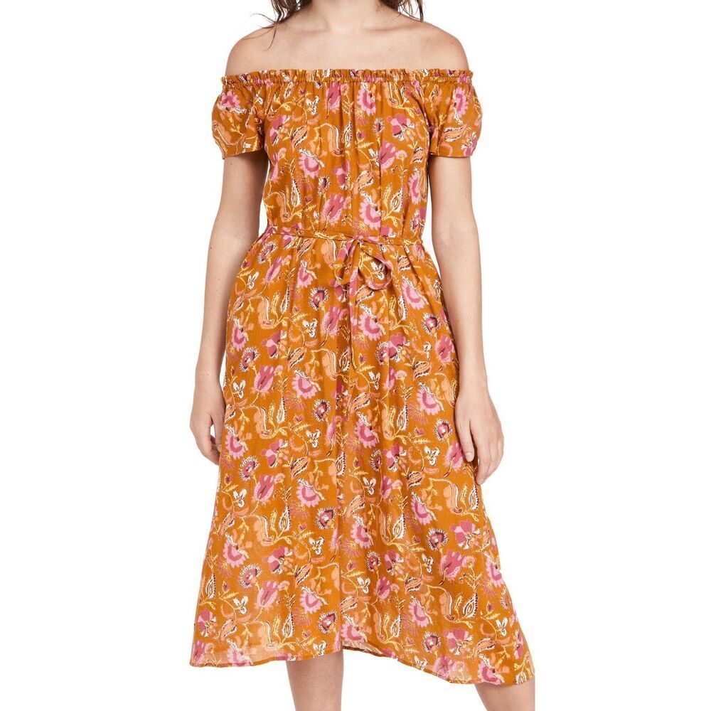 Xirena Poppy Sunset Dress | Orange in Small